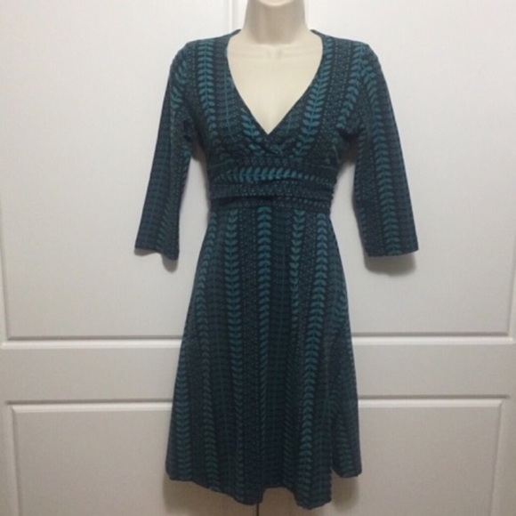 Patagonia Margot Organic Cotton Dress Turquoise - Picture 2 of 4